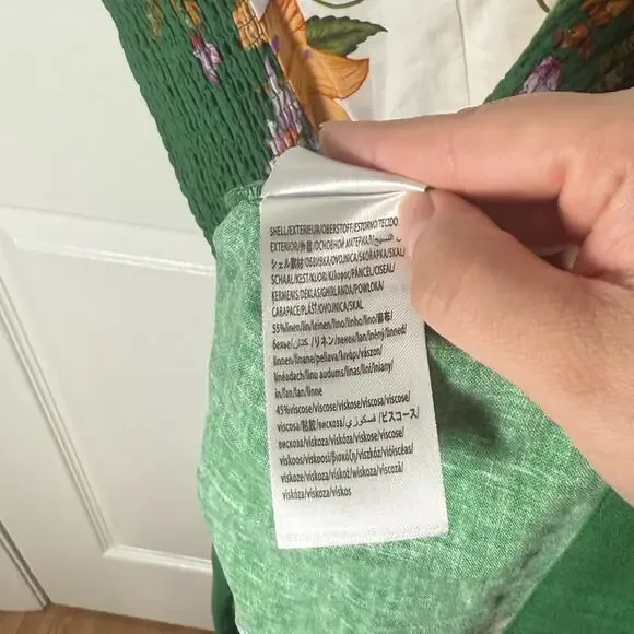 Farm Rio Off-White Sweet Bloom Dreamscape Midi Dress M - Picture 10 of 11